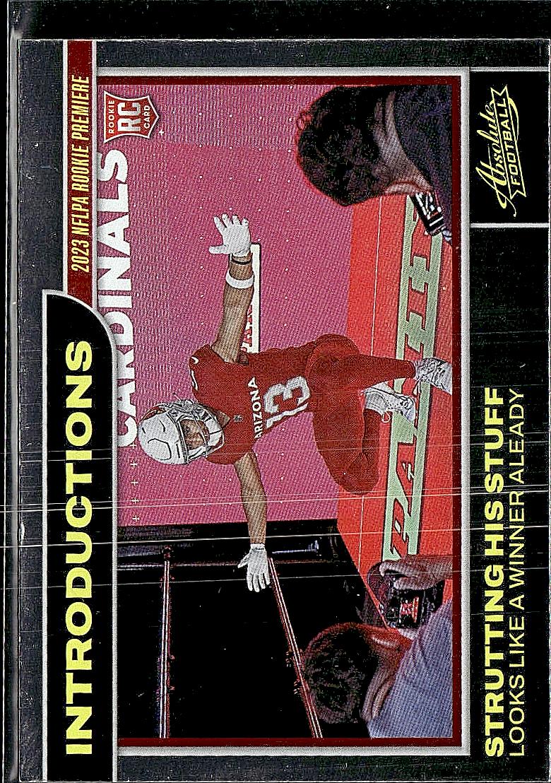 2023 Panini Absolute #13 Michael Wilson Introductions Spectrum Red #/100