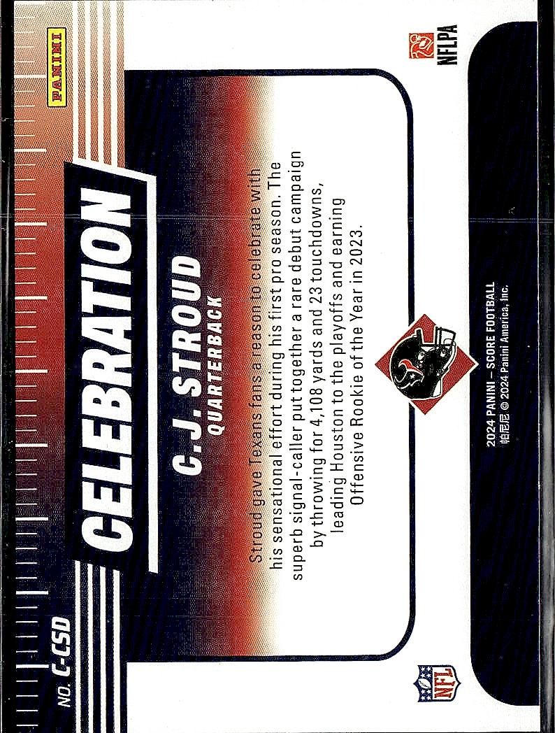 2024 Score #C-CSD C.J. Stroud Celebration