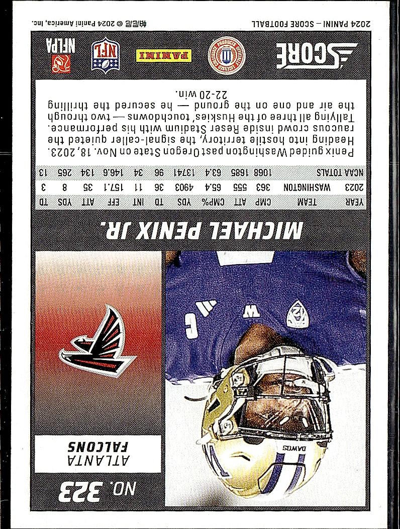 2024 Score #323 Michael Penix Jr.