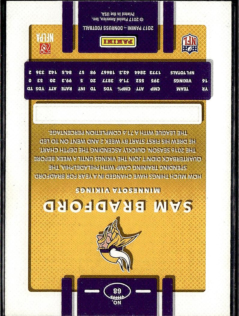 2017 Donruss #68 Sam Bradford