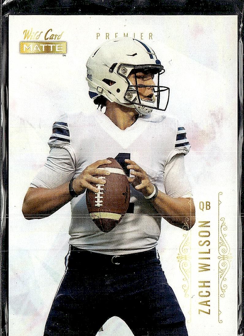 2021 Wild Card Matte White #MBC-5 Zach Wilson