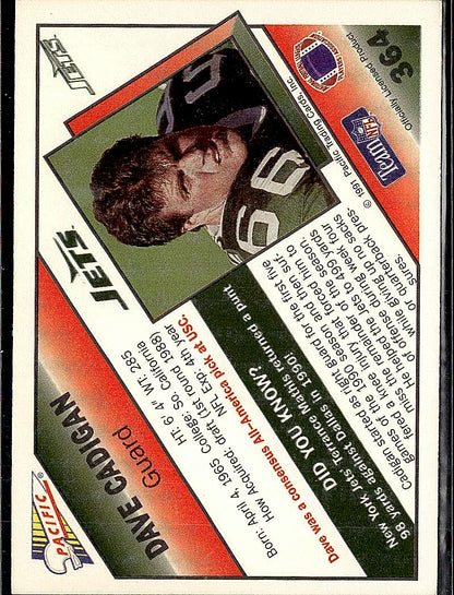 1991 Pacific #364 Dave Cadigan