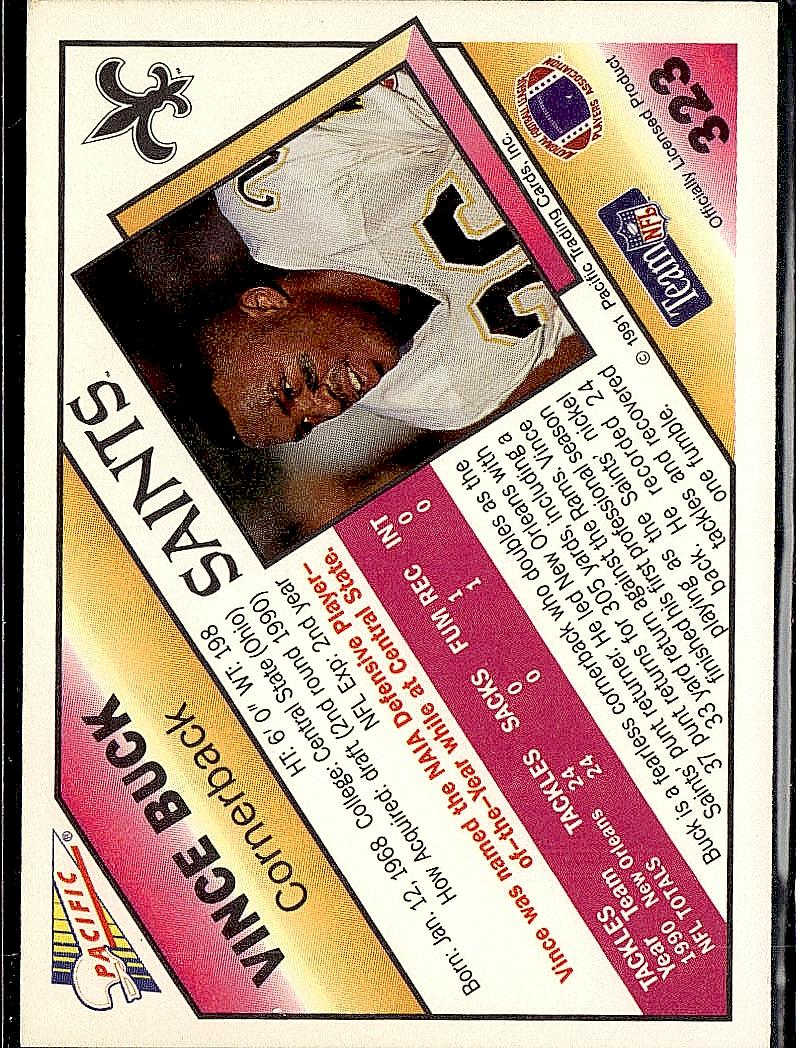 1991 Pacific #323 Vince Buck