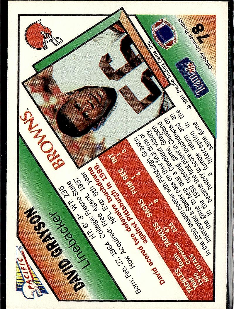 1991 Pacific #78 David Grayson