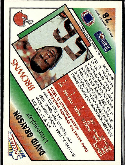 1991 Pacific #78 David Grayson