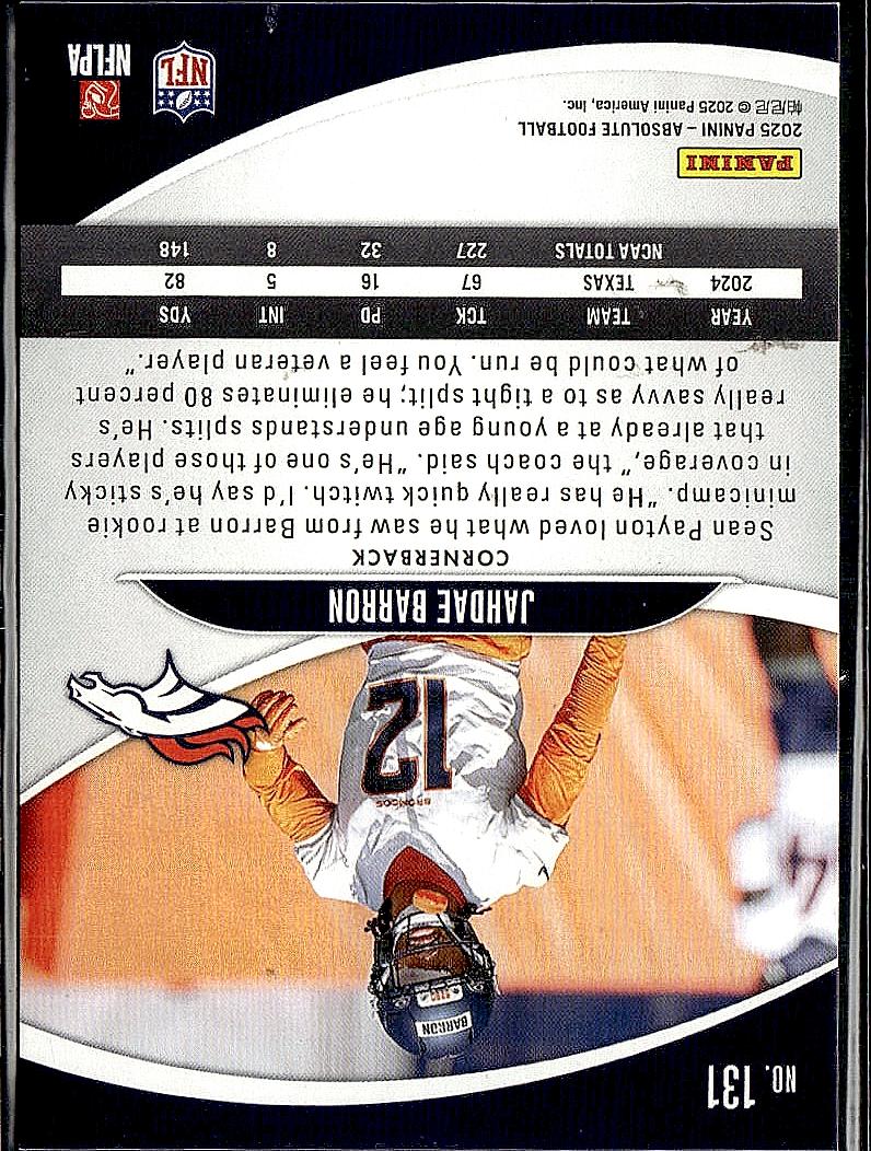 2025 Panini Absolute #131 Jahdae Barron Retail