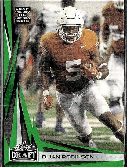 2023 Leaf Draft #B2-6 Bijan Robinson Base V2 Green