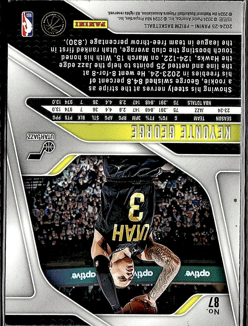 2024-25 Panini Prizm #87 Keyonte George