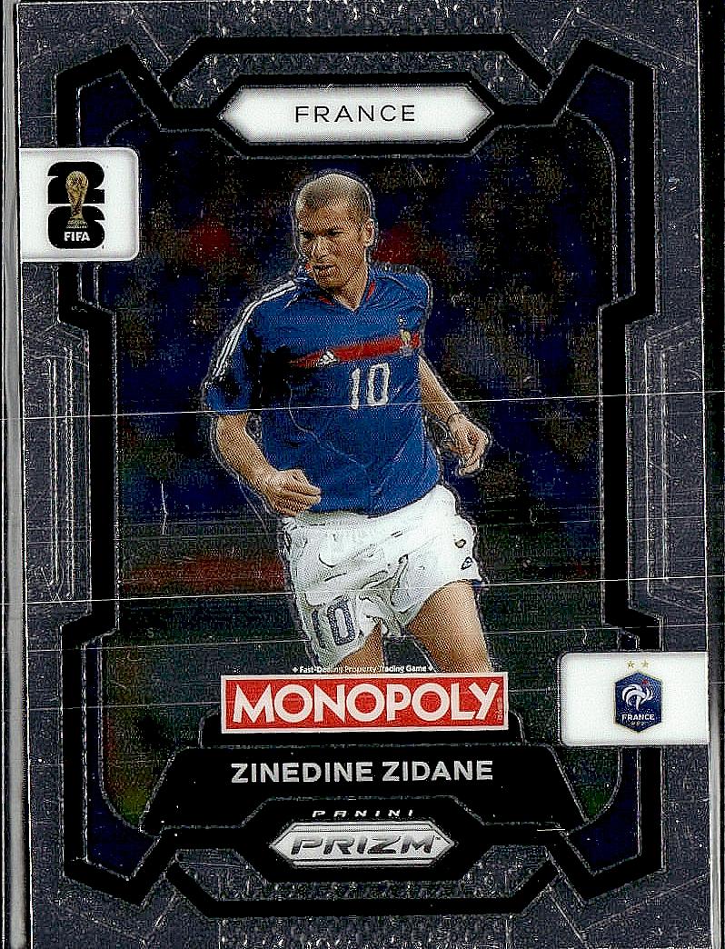 2026 Panini Prizm Monopoly FIFA World Cup #9 Zinedine Zidane