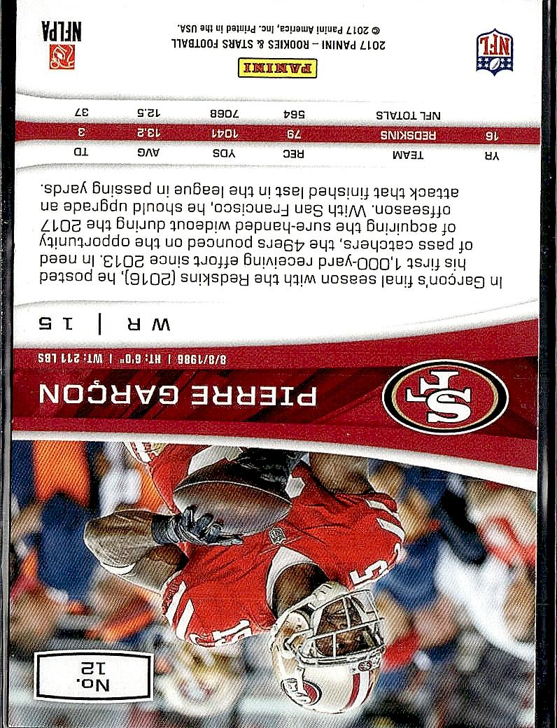 2017 Panini Rookies & Stars #12 Pierre Garcon