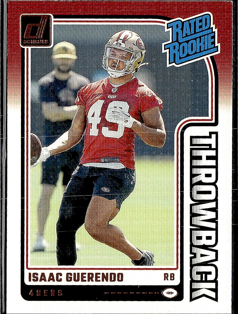 2024 Donruss #34 Isaac Guerendo Rated Rookies Throwback