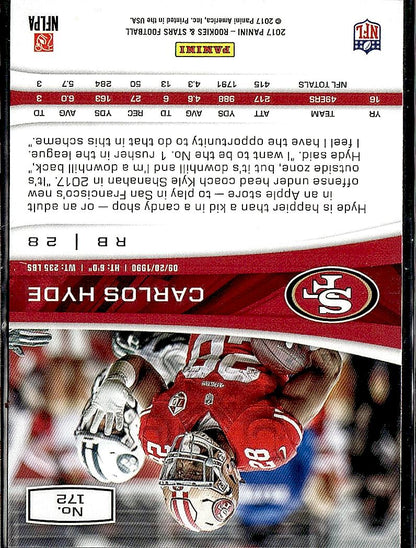 2017 Panini Rookies & Stars #172 Carlos Hyde