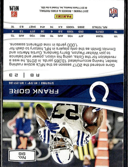 2017 Panini Rookies & Stars #96 Frank Gore
