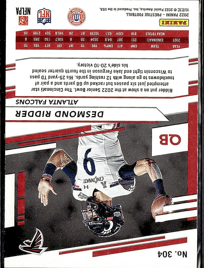 2022 Panini Prestige #304 Desmond Ridder
