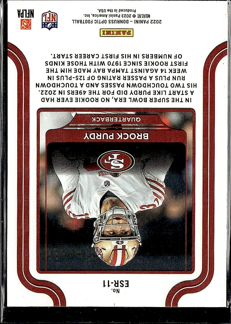 2022 Donruss Optic #ESR-11 Brock Purdy Elite Series Rookies