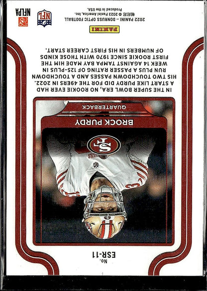 2022 Donruss Optic #ESR-11 Brock Purdy Elite Series Rookies