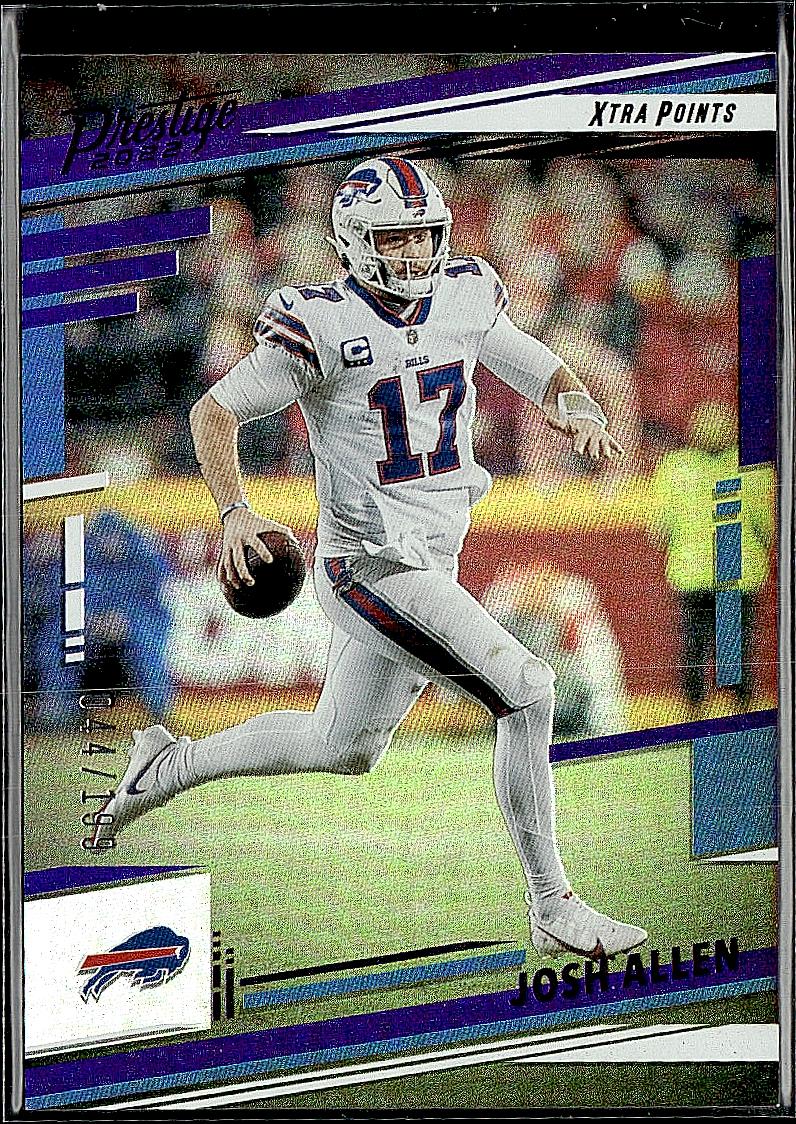 2022 Panini Prestige #29 Josh Allen Xtra Points Premium Purple #/199