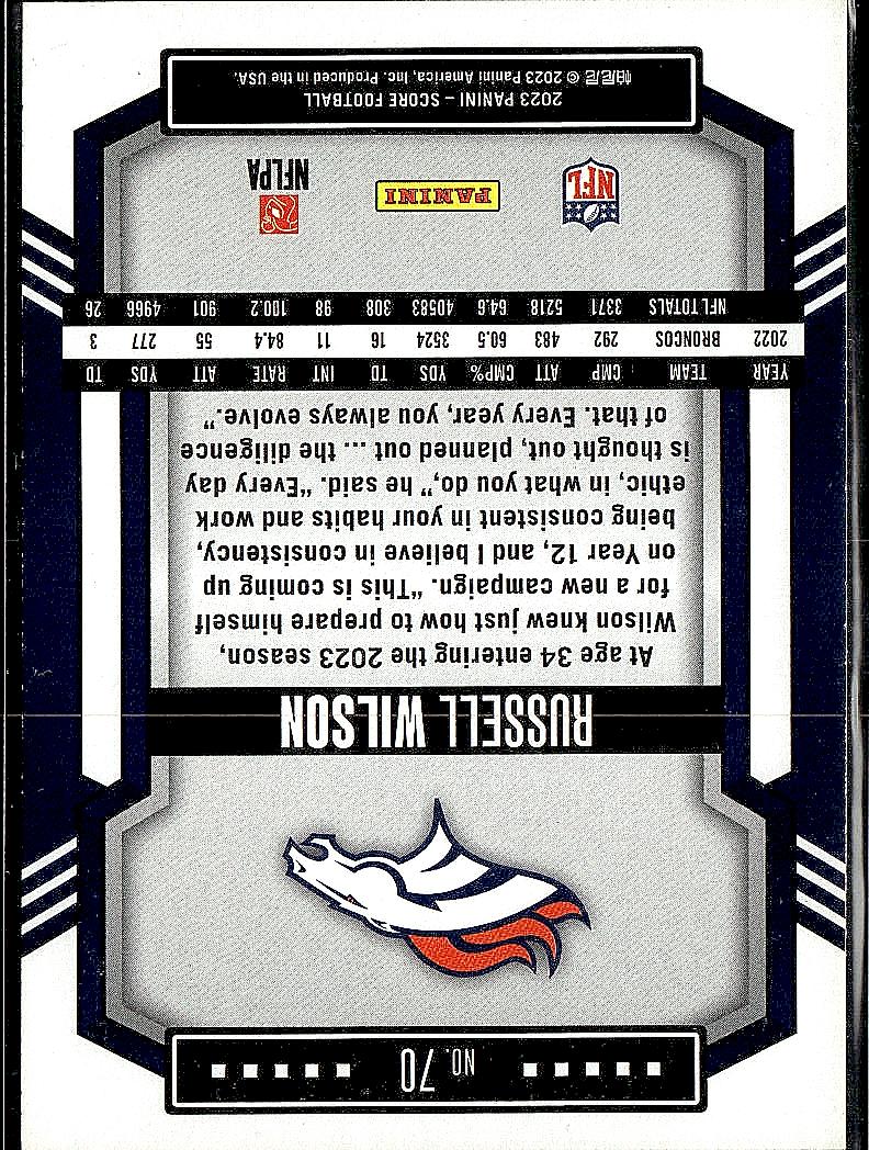2023 Score #70 Russell Wilson