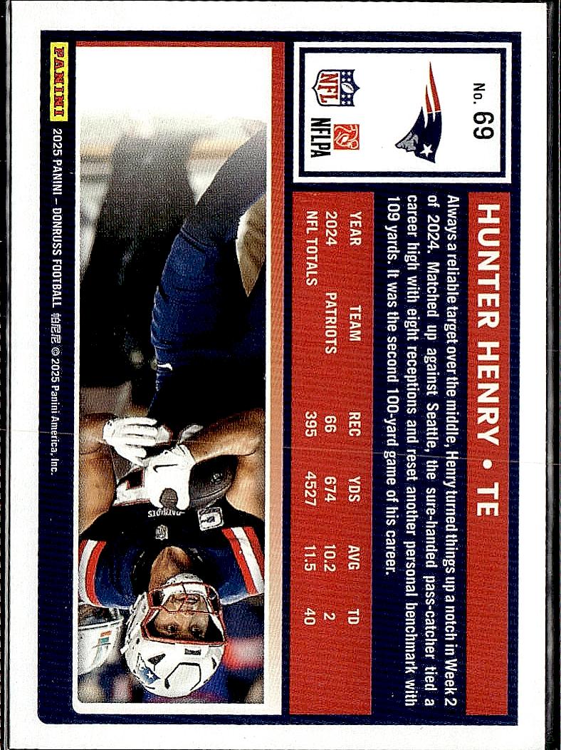 2025 Donruss #69 Hunter Henry