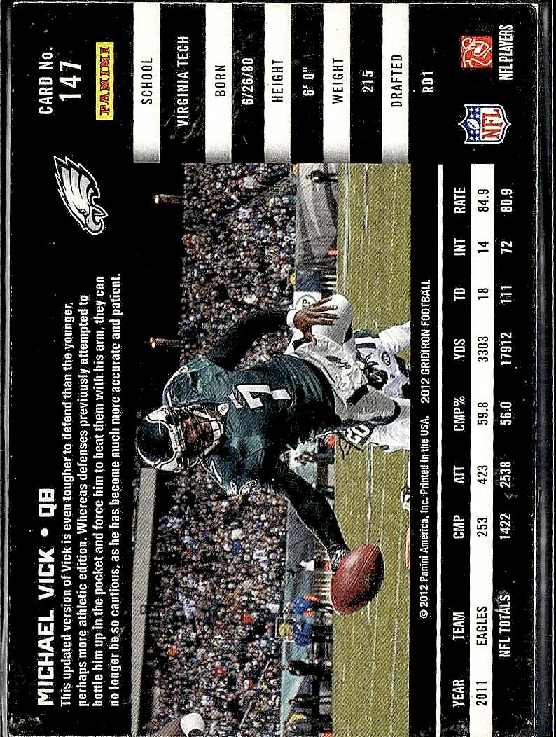 2012 Panini Gridiron #147 Michael Vick