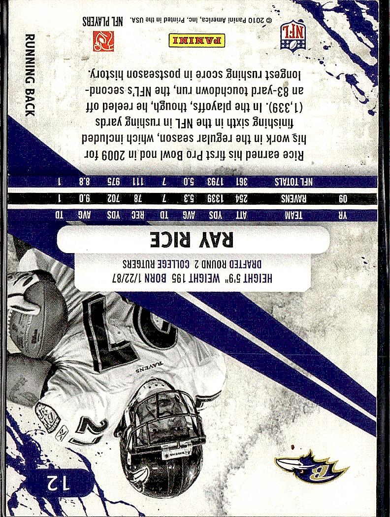 2010 Panini Rookies & Stars #12 Ray Rice