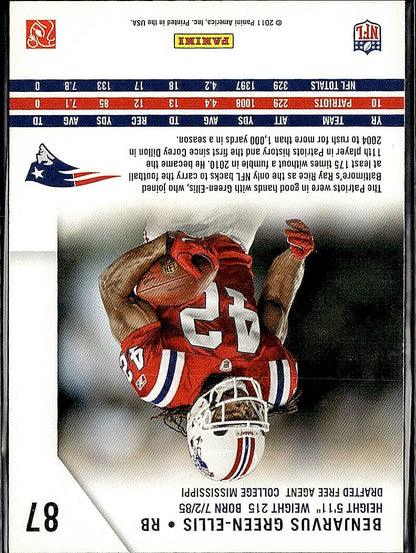 2011 Panini Rookies & Stars #87 BenJarvus Green-Ellis