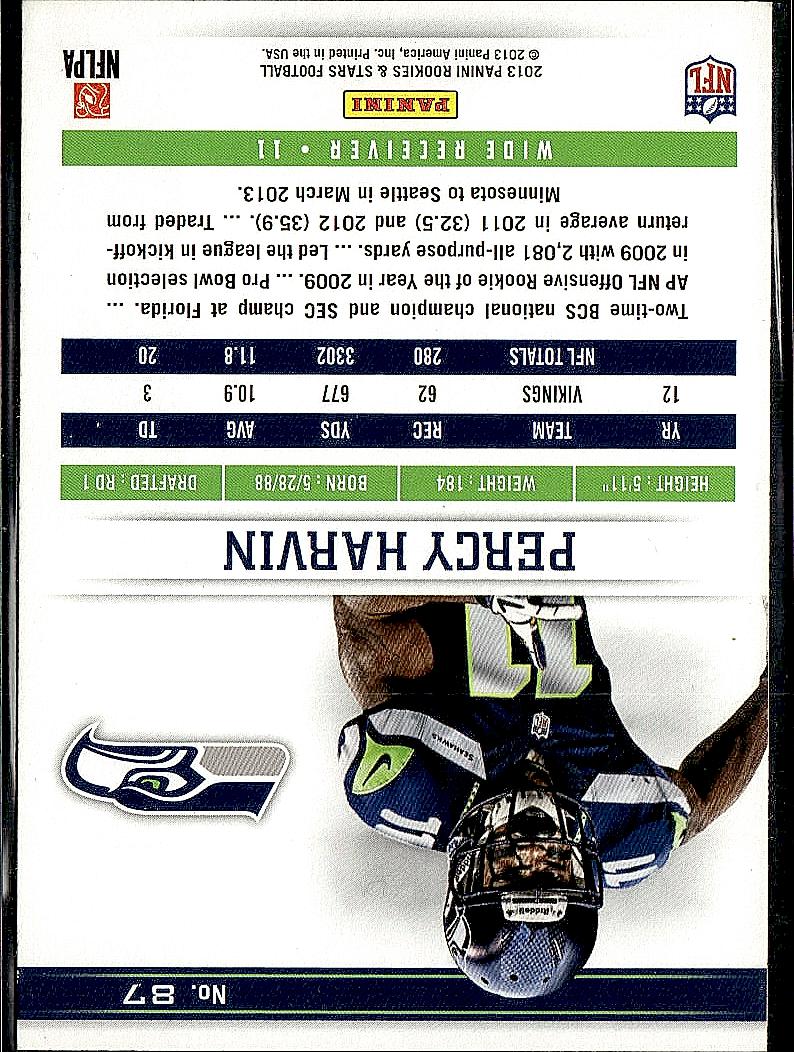 2013 Panini Rookies & Stars #87 Percy Harvin