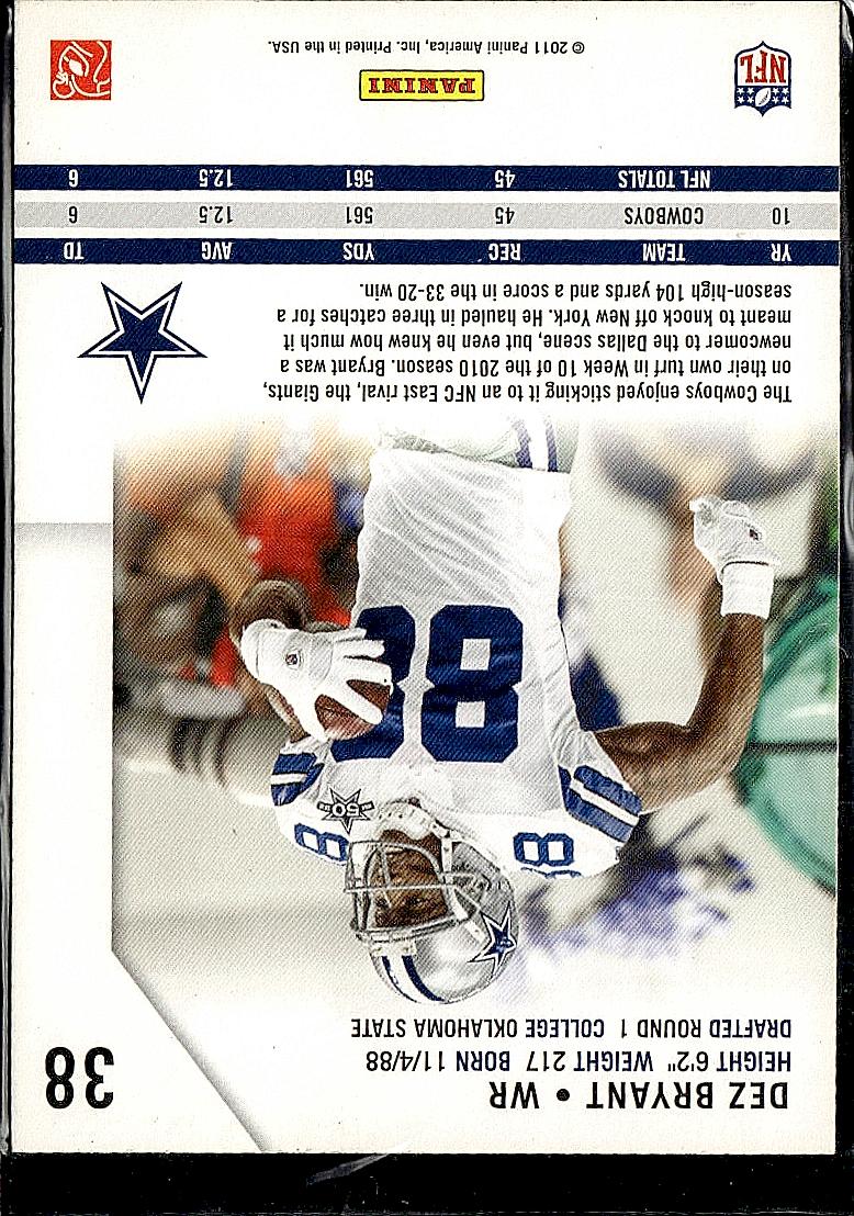2011 Panini Rookies & Stars #38 Dez Bryant