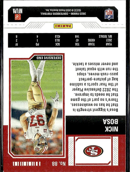 2023 Panini Contenders #88 Nick Bosa