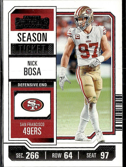 2023 Panini Contenders #88 Nick Bosa