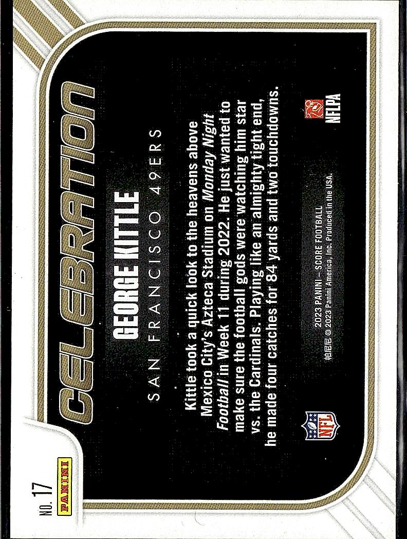 2023 Score #17 George Kittle Celebration