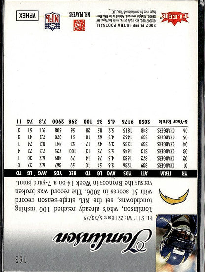 2007 Ultra #163 LaDainian Tomlinson