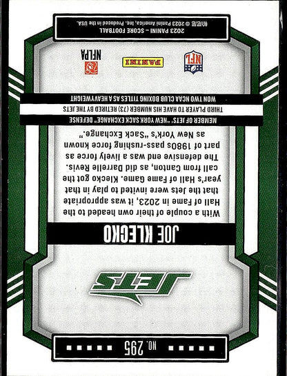 2023 Score #295 Joe Klecko