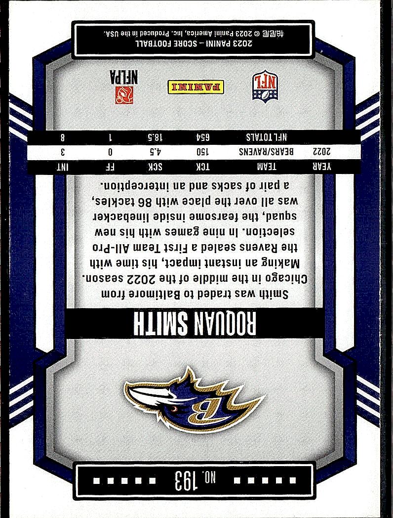 2023 Score #193 Roquan Smith
