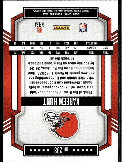 2023 Score #208 Kareem Hunt