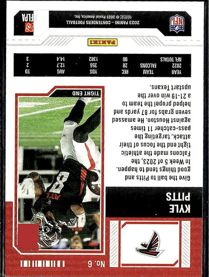 2023 Panini Contenders #6 Kyle Pitts