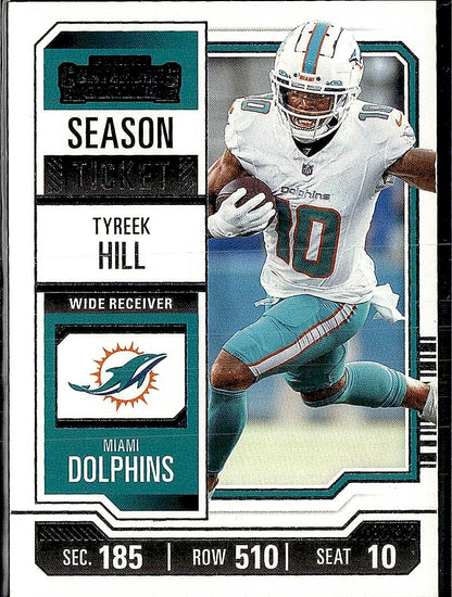 2023 Panini Contenders #65 Tyreek Hill Game Ticket Orange