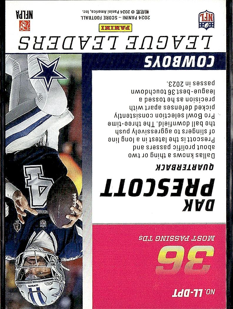 2024 Score #LL-DPT Dak Prescott League Leaders