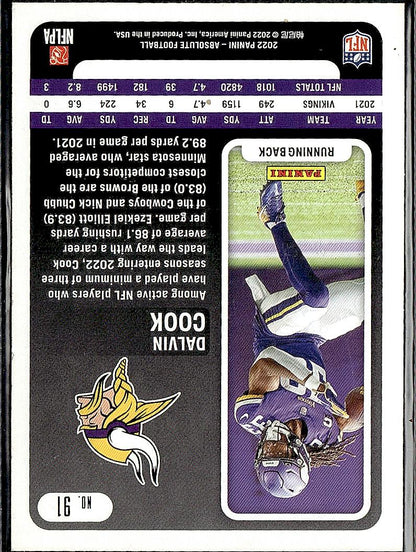 2022 Panini Absolute #91 Dalvin Cook Retail