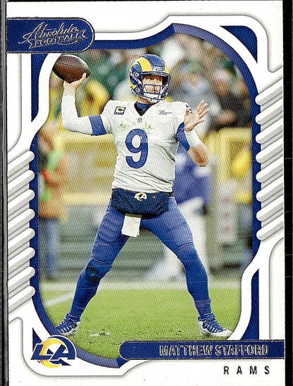 2022 Panini Absolute #34 Matthew Stafford Retail