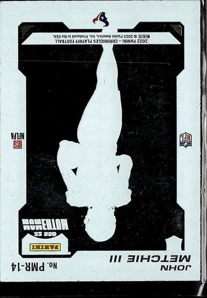 2022 Panini Chronicles #PMR-14 John Metchie III Playoff Momentum Rookies