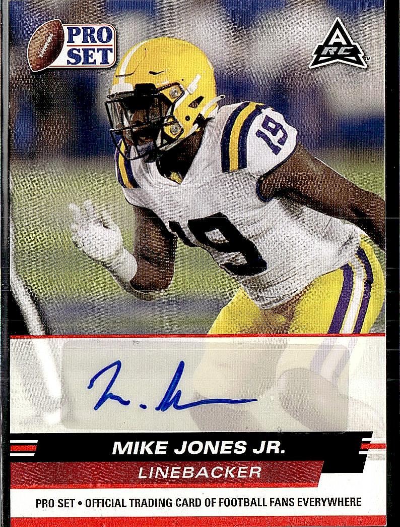 2022 Pro Set Draft #PSA-MJJ Mike Jones Jr. Autographs Red