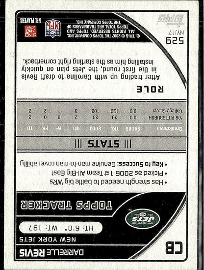 2007 Topps Total #529 Darrelle Revis