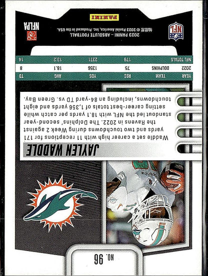2023 Panini Absolute #96 Jaylen Waddle