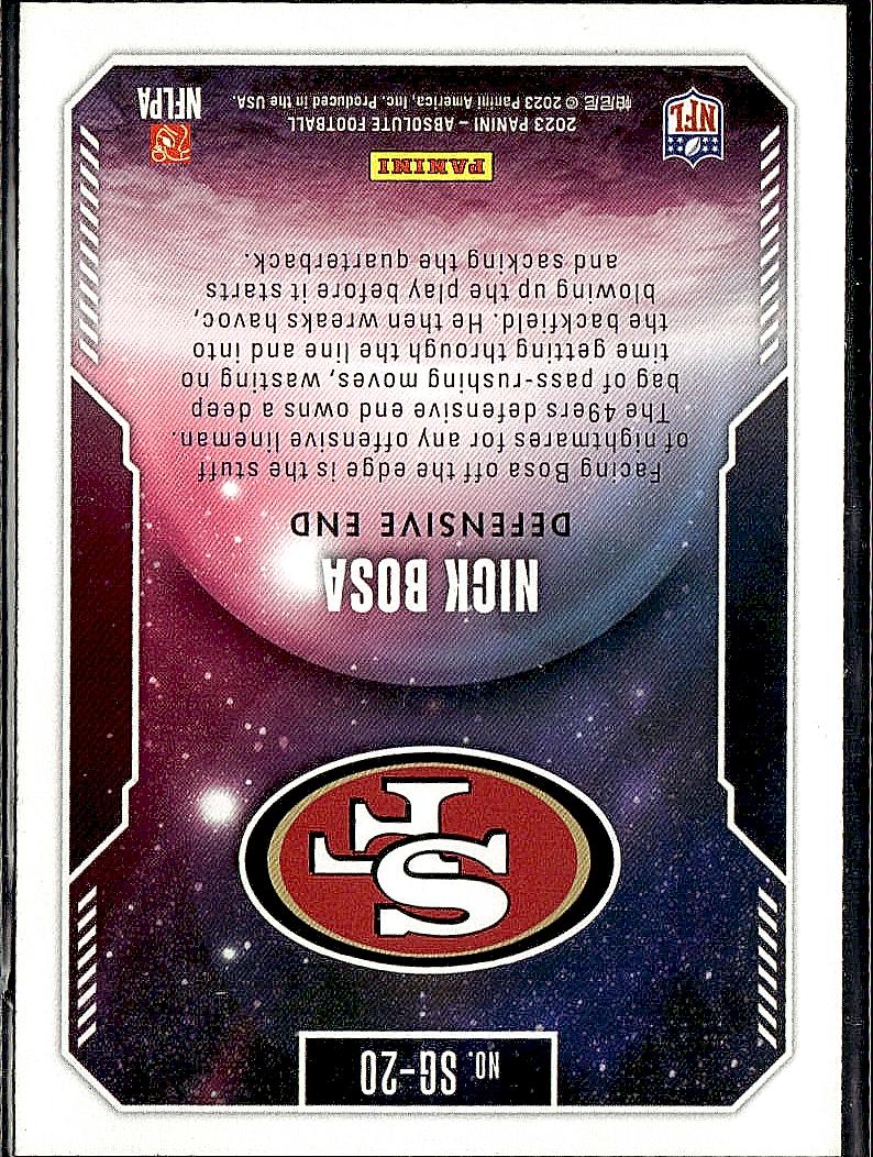 2023 Panini Absolute #SG-20 Nick Bosa Star Gazing
