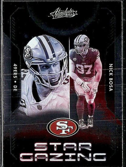 2023 Panini Absolute #SG-20 Nick Bosa Star Gazing