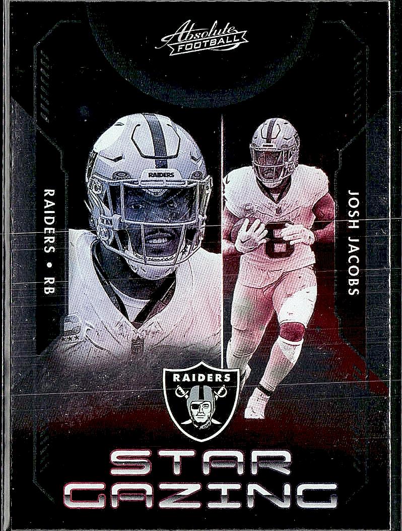2023 Panini Absolute #SG-11 Josh Jacobs Star Gazing