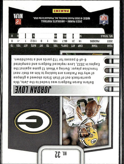 2023 Panini Absolute #32 Jordan Love Retail