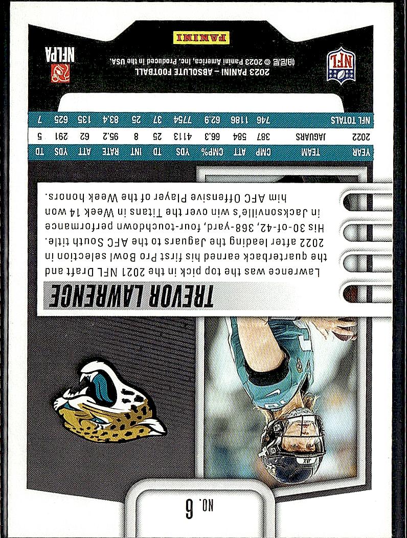 2023 Panini Absolute #6 Trevor Lawrence Retail