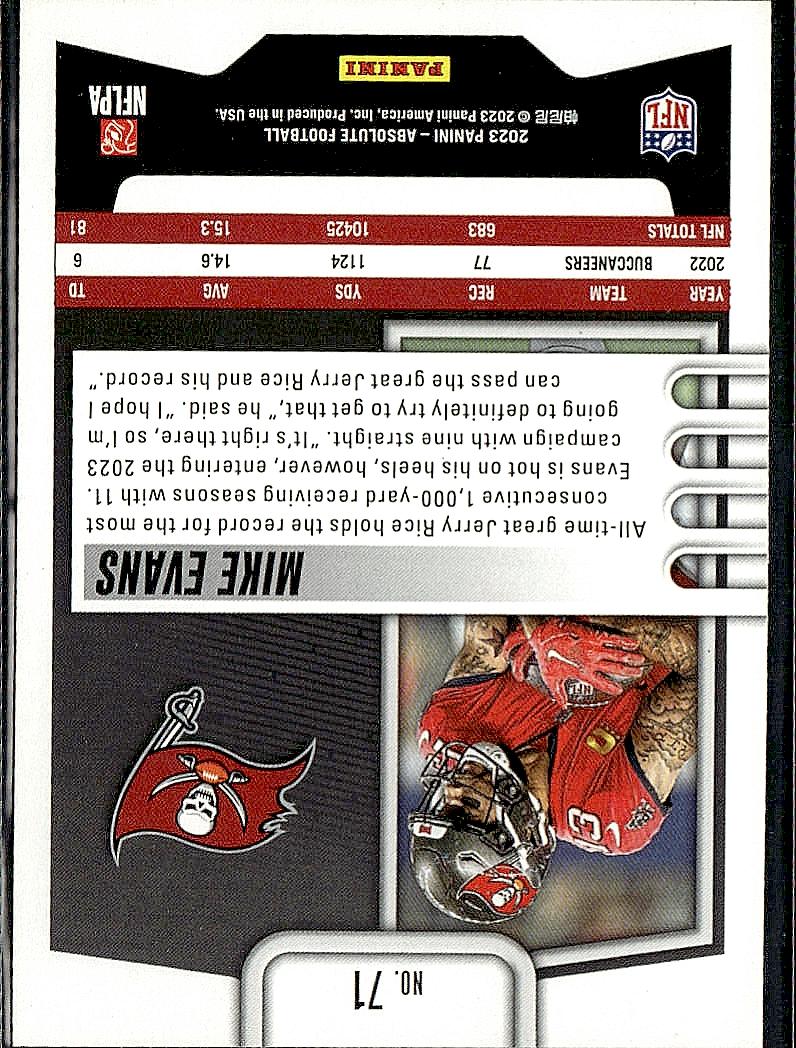 2023 Panini Absolute #71 Mike Evans Retail